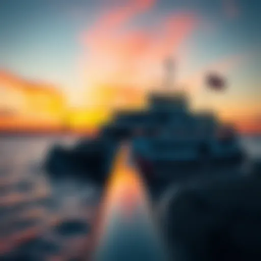 Montauk Ferry at Sunset A stunning view of the Montauk Ferry at sunset