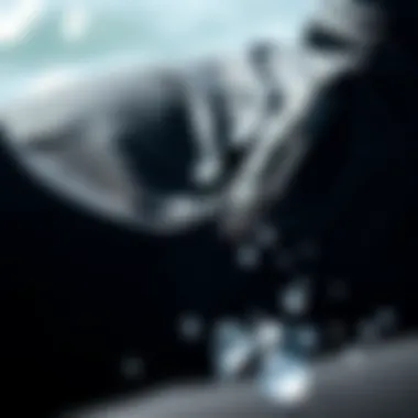 A close-up of the Mystic drysuit's sealing technology for optimal water resistance