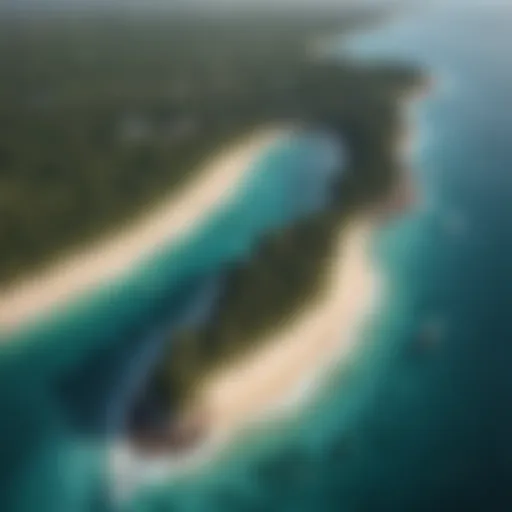 Breathtaking aerial view of Watamu coastline