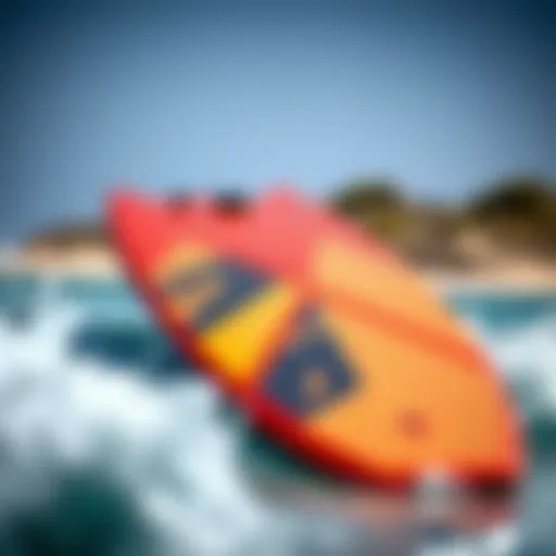 Naish Hero kiteboard showcasing its sleek design and vibrant colors