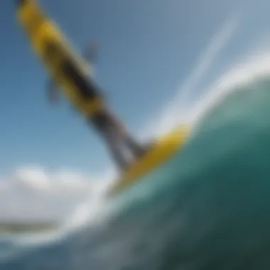 Experience the Thrill of Naish Hydrofoils Naish hydrofoil gliding over water
