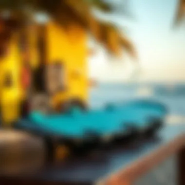 Innovative Naish kiteboard gear on display