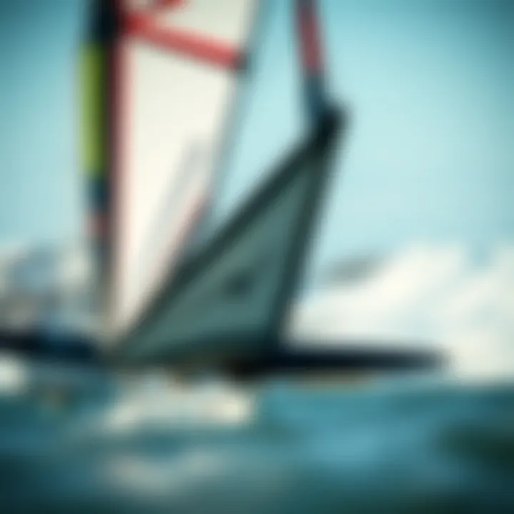 Close-up of Naish wing foil design features