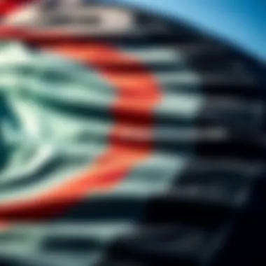 Detailed View of Budget-Friendly Kite A close-up of a budget kite's fabric and design