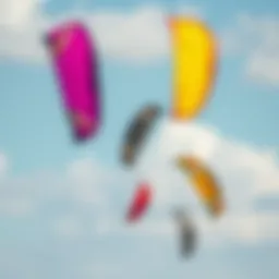 Colorful kites soaring in the sky