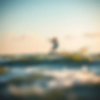 A kiteboarder launching into the vibrant west wind