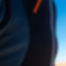 Close-up of Ocean Rodeo Heat Drysuit showcasing its unique fabric texture and design features