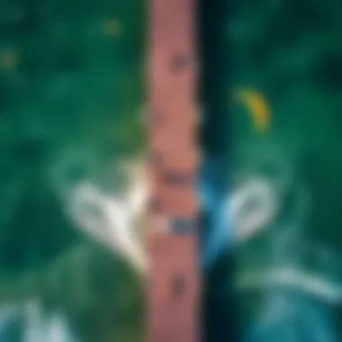 Aerial view of Okaloosa Island Pier showcasing kiteboarding enthusiasts