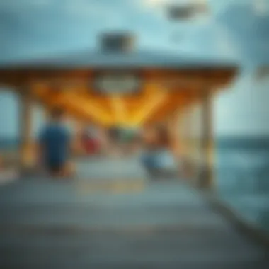 Families enjoying amenities at Okaloosa Island Pier