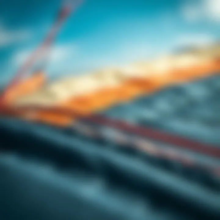 Close-up of high-quality materials used in kite construction