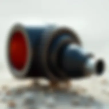 Close-up view of a versatile pump adapter showcasing its design features.