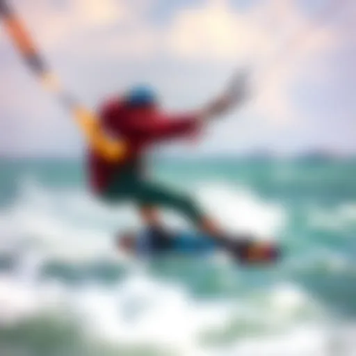 Dynamic kiteboarding action showcasing the thrill of reeding kites
