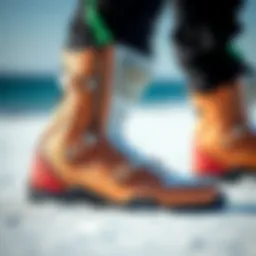 Close-up view of Solite booties showcasing their unique design features