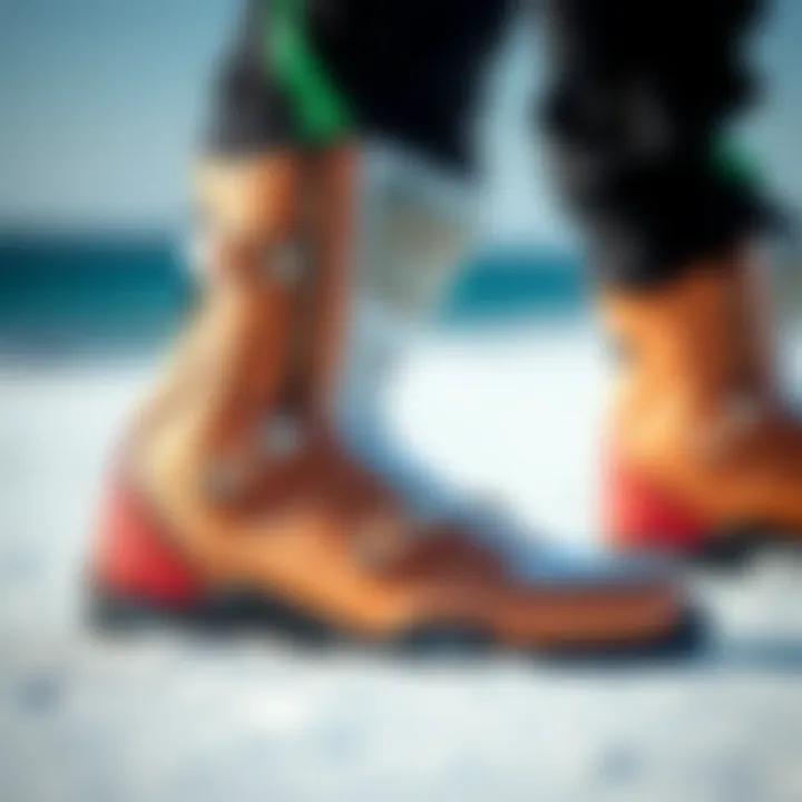 Detailed Design of Solite Booties Close-up view of Solite booties showcasing their unique design features