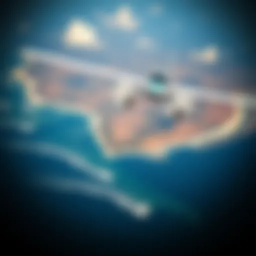 Aerial view of St. George Island showcasing diverse landscapes