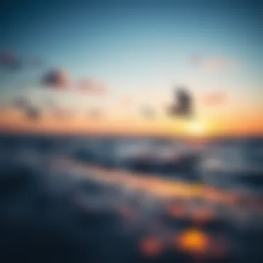 Sunset over St. George Island, highlighting seasonal temperature variations