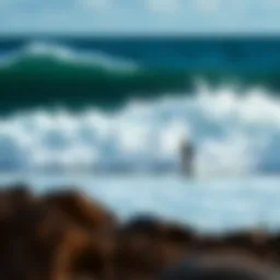 Majestic waves crashing at Cabarete beach