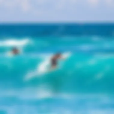 Riding the Thrilling Waters Surfers enjoying the vibrant waters of Cabarete