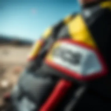 Close-up of an impact vest highlighting its materials