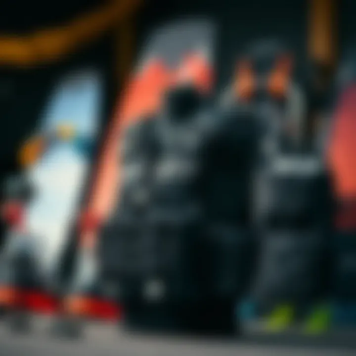 Kiteboarding equipment setup with impact vest prominently displayed