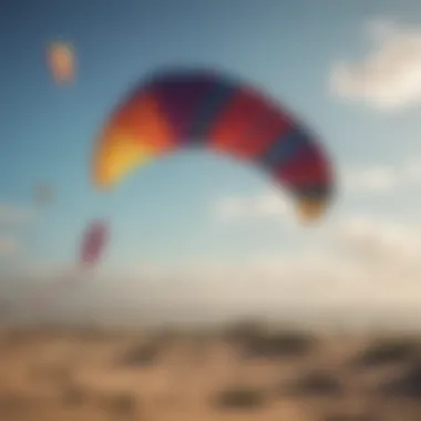 Innovative Kite Designs An array of kites demonstrating innovative designs and colors