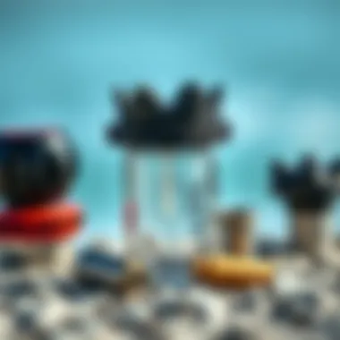 Illustration of different types of pump adapters used in kiteboarding.