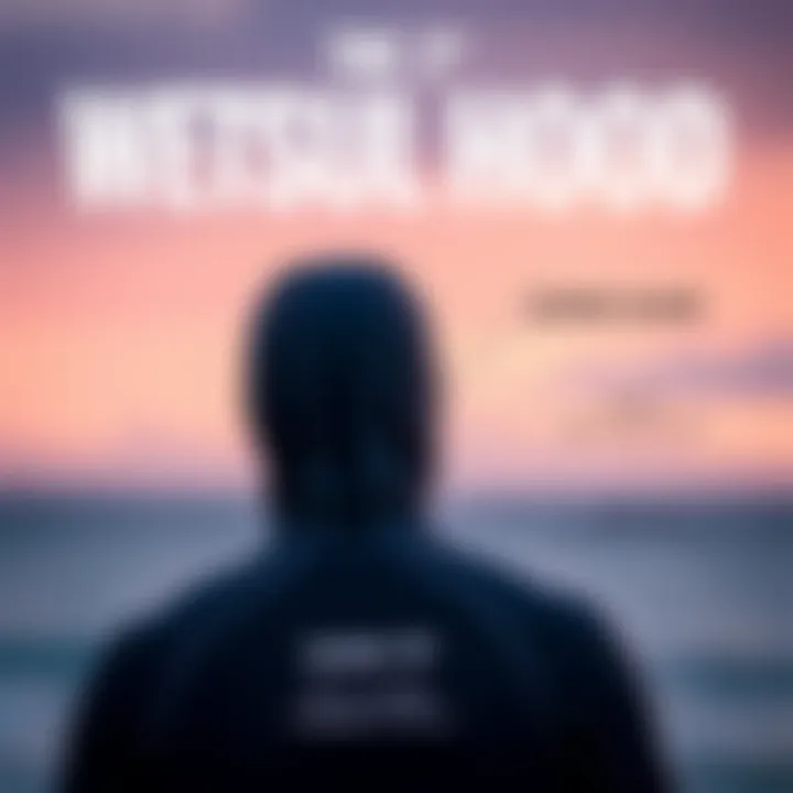 Infographic detailing sizing tips for 3mm wetsuit hoods