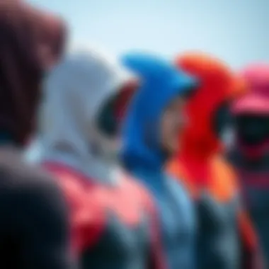 Comparison of different styles of 3mm wetsuit hoods