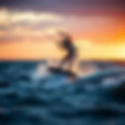 Illustration demonstrating the principles of liquid dynamics in kiteboarding