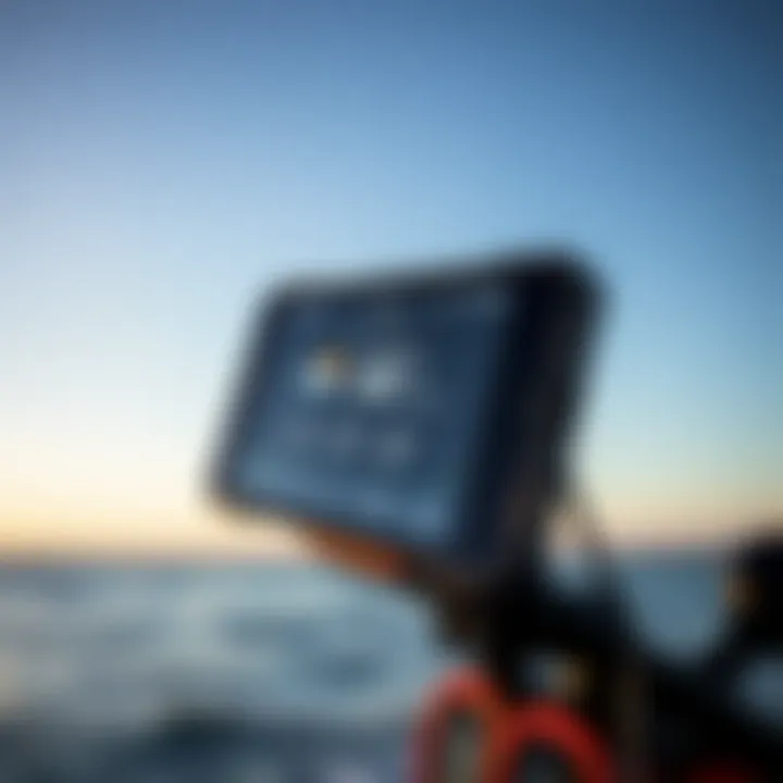 Real-time weather updates displayed on a digital device