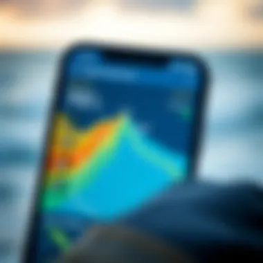Real-Time Wind Gust Forecasting App Weather app displaying real-time wind gust forecasts