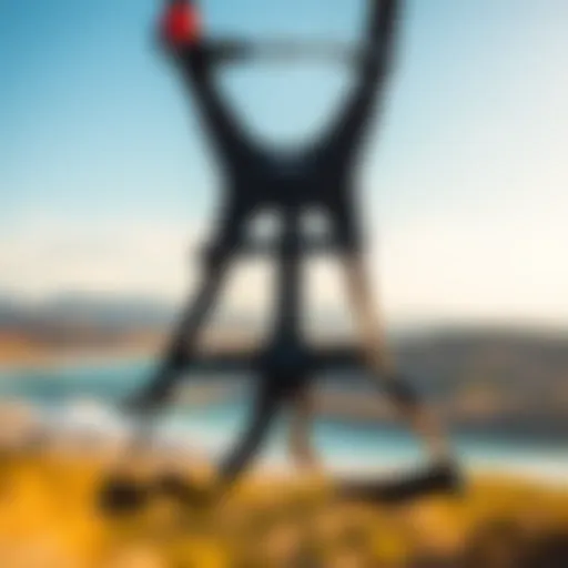 Detailed view of the Ion kite harness showcasing its ergonomic design