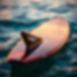 Hydrofoil surfboard showcasing hydrodynamic design