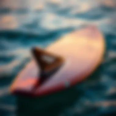 Hydrofoil surfboard showcasing hydrodynamic design