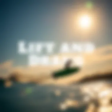 Demonstration of lift and drag principles in hydrofoils