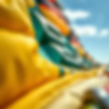 Close-up view of innovative materials used in luxury kites