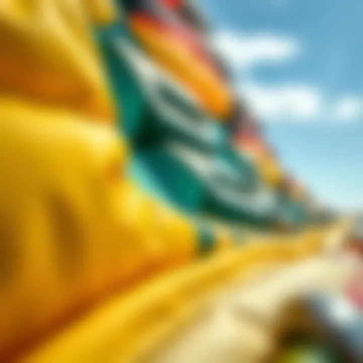 Close-up view of innovative materials used in luxury kites