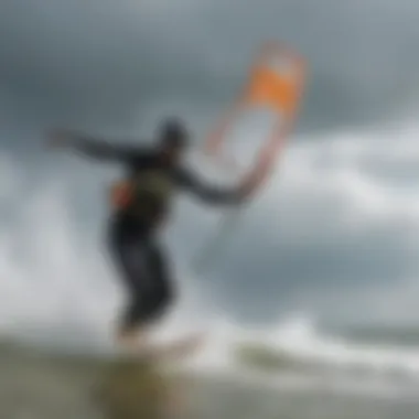 A kiteboarding enthusiast studying a weather bulletin