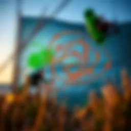 Detailed weather radar screen showcasing various storm patterns and wind directions