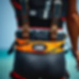 Different styles of waist harnesses for kiteboarding