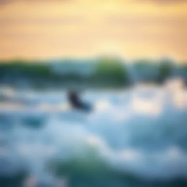 Mastering Ocean Waves with Weather Insights Kiteboarder navigating ocean waves