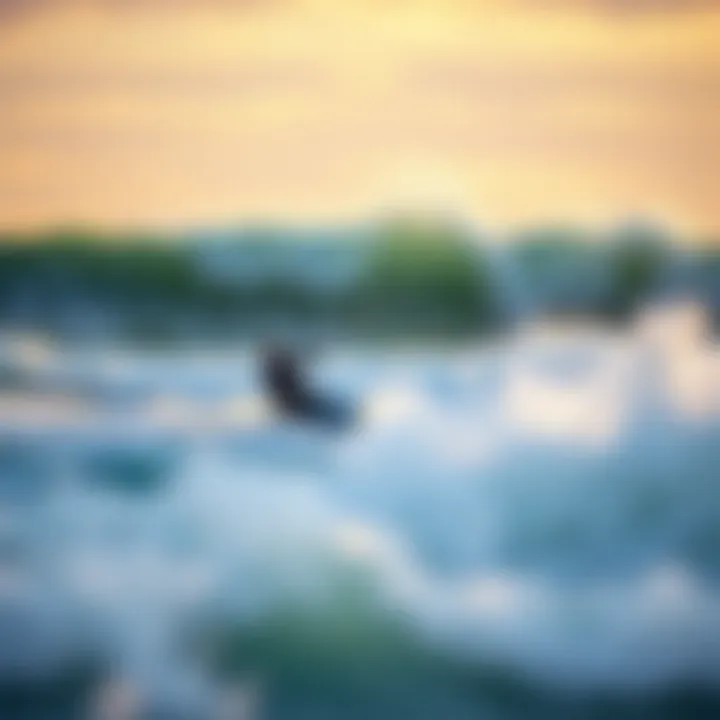 Mastering Ocean Waves with Weather Insights Kiteboarder navigating ocean waves