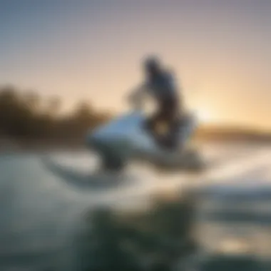 Waydoo Efoil in Action A sleek Waydoo efoil gliding over water