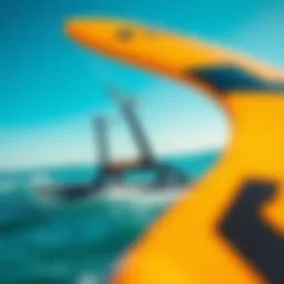 Detailed view of the Waydoo hydrofoil design showcasing its sleek structure