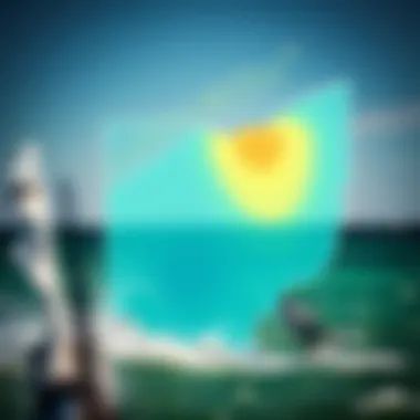 Illustration of wind patterns affecting kiteboarding conditions in Ohio